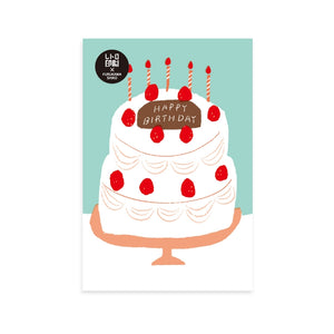 Furukawa Postcard - Happy Birthday Cake