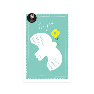 Furukawa Postcard - Bird Postage Stamp