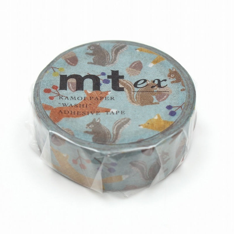 mt ex Masking Tape - Embroidery Fox and Squirrel MTEX1P193