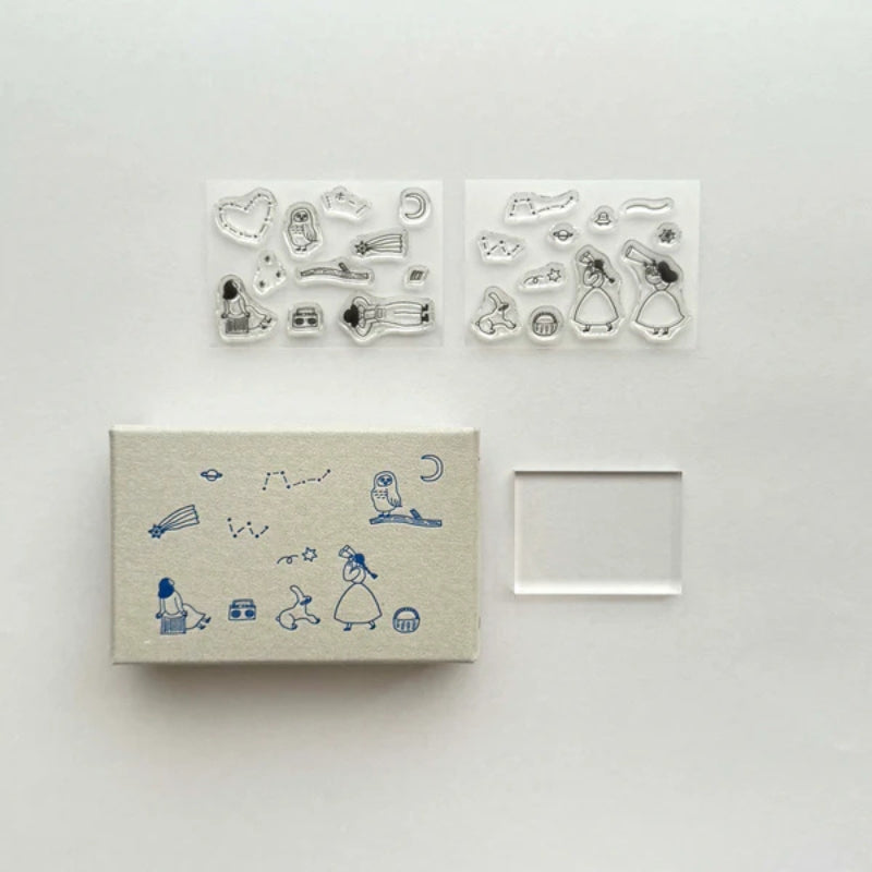 Mizushima x Necktie Clear Stamp Boxed Set - Searching for Stars STJ-Z-HS