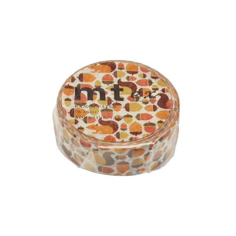 mt ex Masking Tape - Squirrel and Acorn MTEX1P174