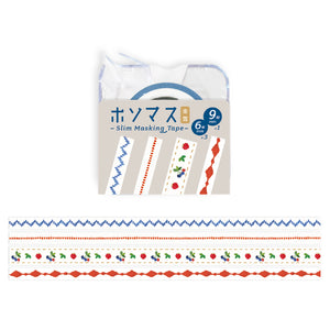 Hosomasu Masking Tape Set and Case - HMT02 Stitch