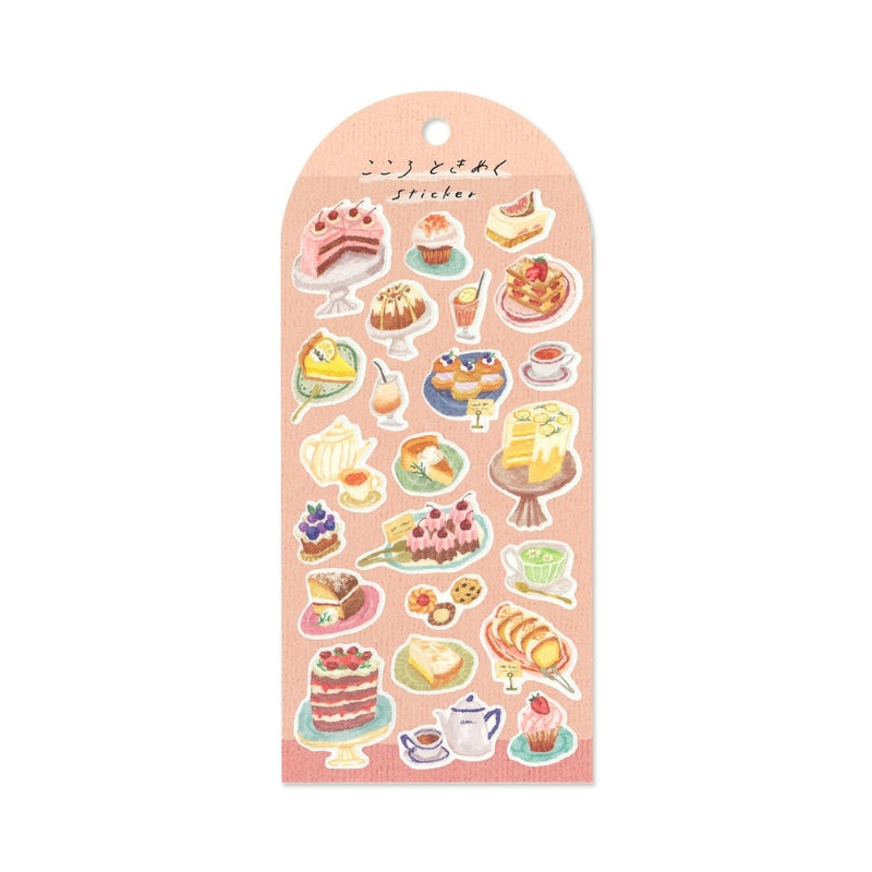 Mind Wave Heart-Throbbing Sticker Sheet - Tearoom Sweets 82505