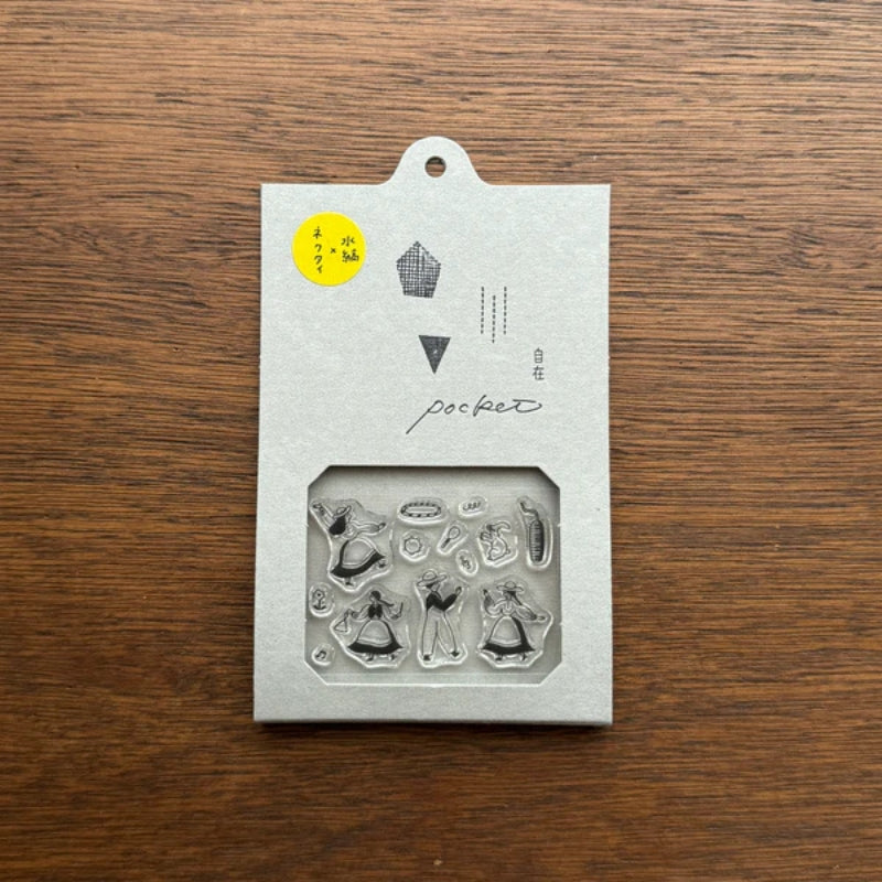 Mizushima x Necktie Clear Stamp Boxed Set - Let's Dance STJ-P-OR