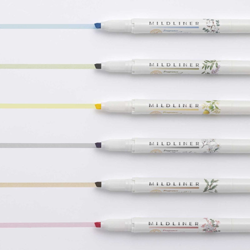 Zebra Mildliner Markers - Fragrance Series - Set of 6