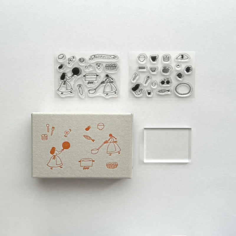 Mizushima x Necktie Clear Stamp Boxed Set - Everyday Meals STJ-Z-HG