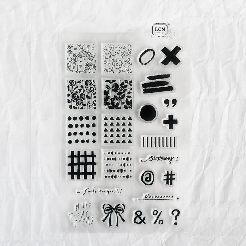 PRE ORDER LCN Clear Stamp Set - For the day