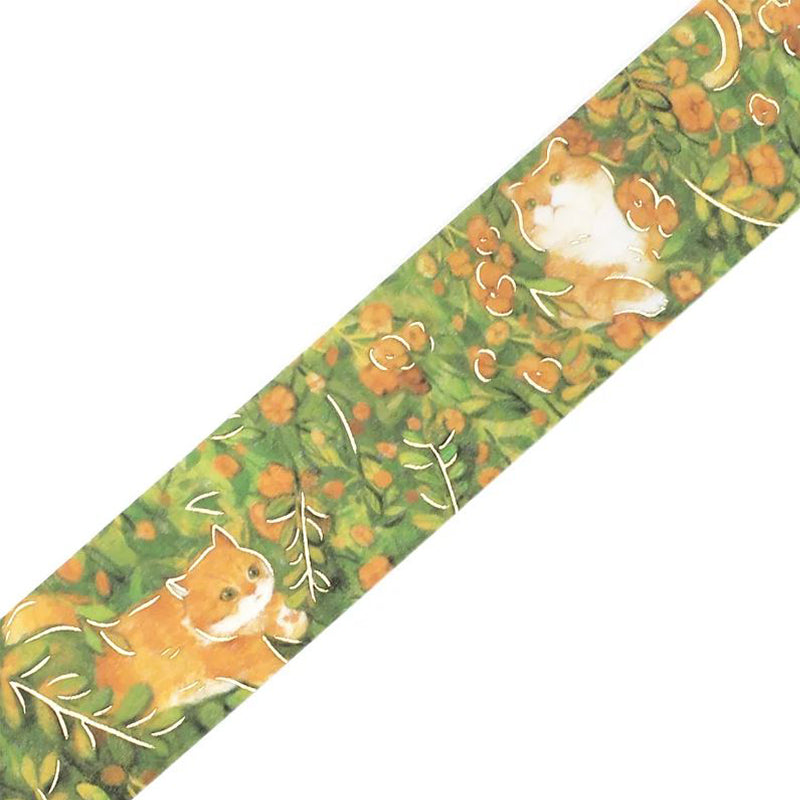 BGM Washi Tape Flowers and Cats - Find Me