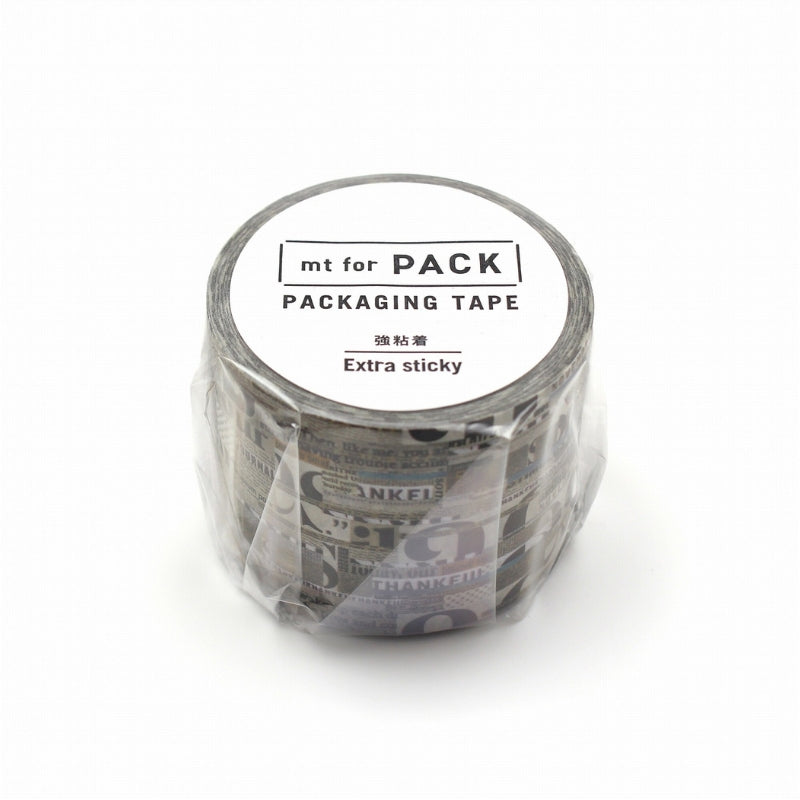 mt for PACK Extra Sticky Masking Tape - English Newspaper Collage MTPACK24