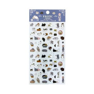 Shinzi Katoh Clear Sticker Sheet - Exotic Shorthair