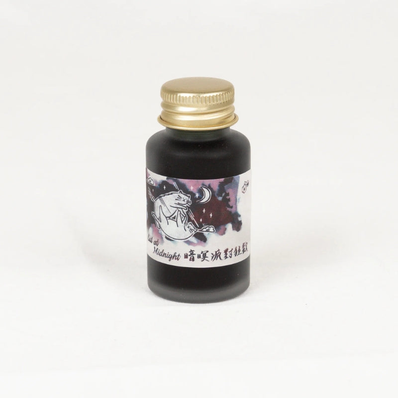 Ink Institute Fountain Pen Ink - Cats Daily: Cat at Midnight