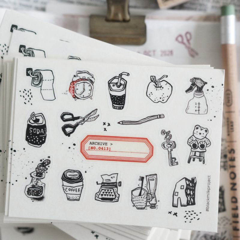 PRE ORDER: Black Milk Project Archive Mini Sticker - Transparent