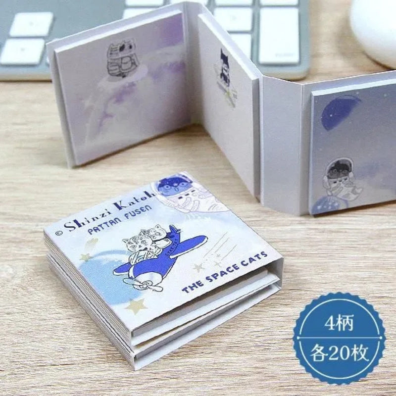 Shinzi Katoh Pattan Sticky Notes - Space Cat 30005