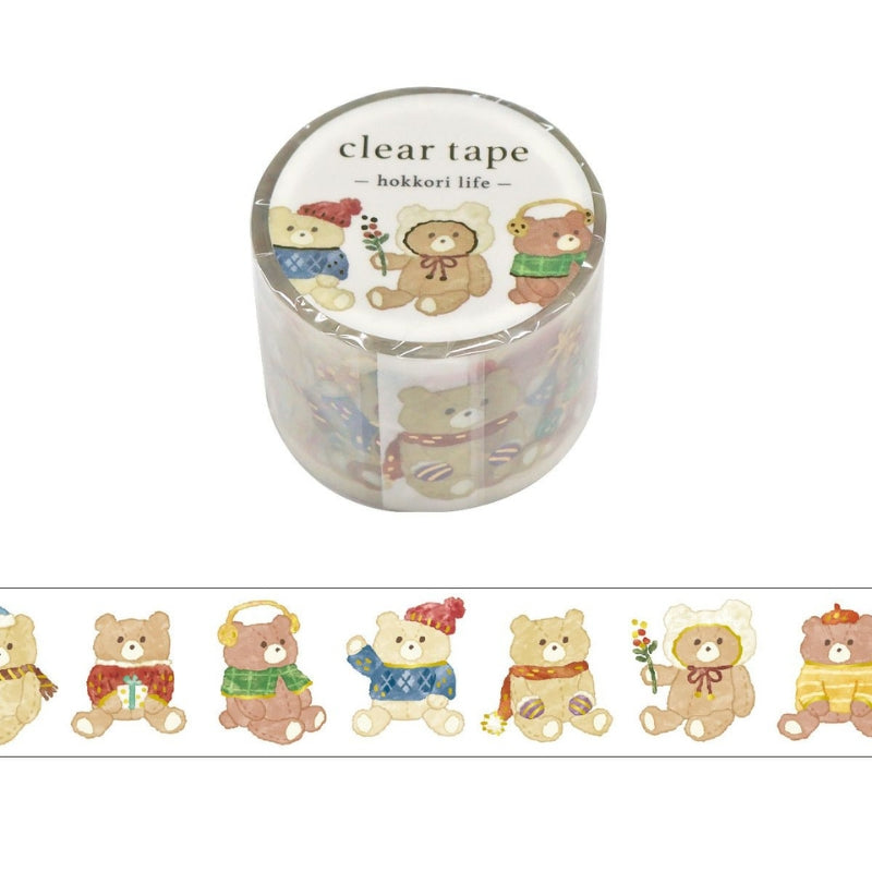 Mind Wave 30mm Clear Tape - 95577 Hokkori Life Bear