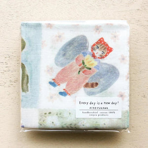 Cozyca x Aiko Fukawa Handkerchief - Every day is a new day!