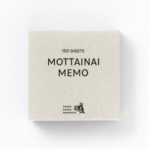 Takeo Mottainai Memo - Hemp Textured Paper - 1749291
