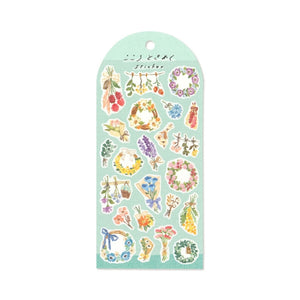 Mind Wave Heart-Throbbing Sticker Sheet - Floral Wreaths 82506