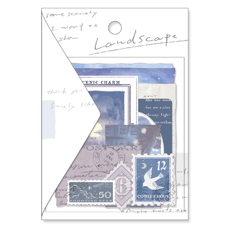 Mind Wave Landscape Sticker Flake - 81776 Moonlight
