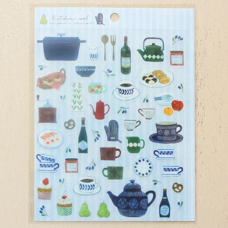 Cozyca x Midori Asano Sticker Seals - 22879 Kitchen