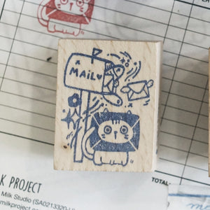 Black Milk Project Rubber Stamp - Neko Mail (M) - Mailbox