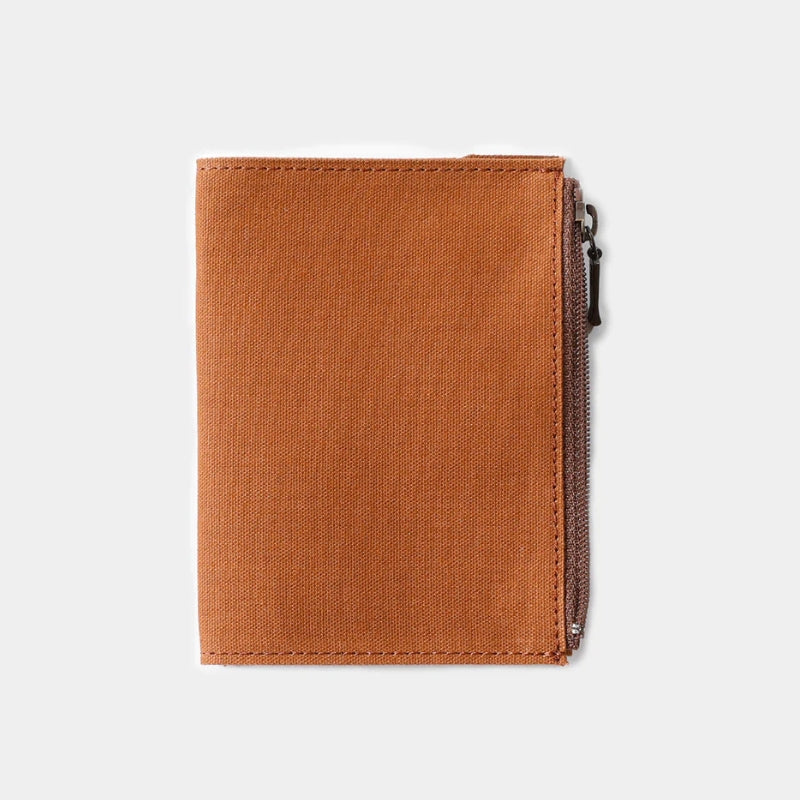 TRAVELER'S Factory Cotton Zipper Case - Brown (Passport)