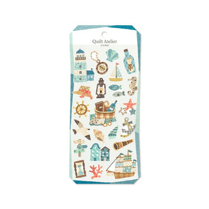 Mind Wave Quilt Atelier Sticker - Town with a Port 82425