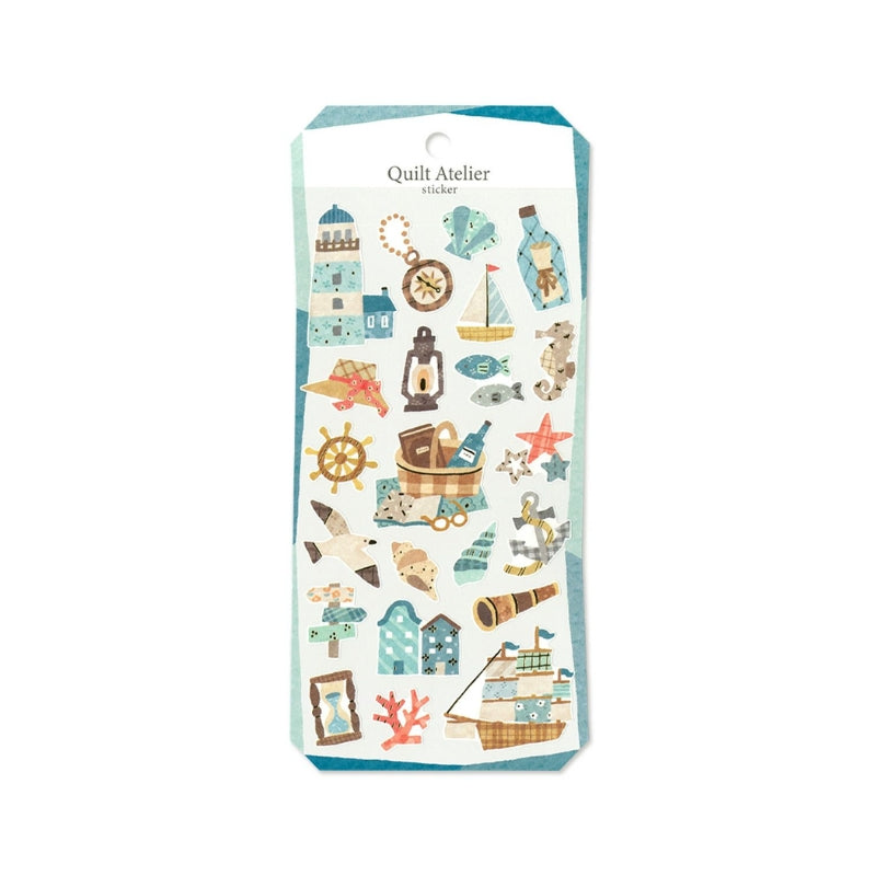 Mind Wave Quilt Atelier Sticker - Town with a Port 82425