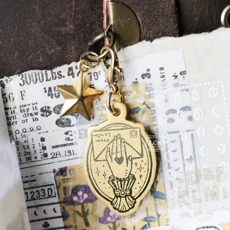 PRE ORDER LCN Brass Charm - Hand Clip G00139
