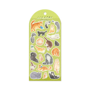 Mind Wave Heart-Throbbing Sticker Sheet - Cats 82509
