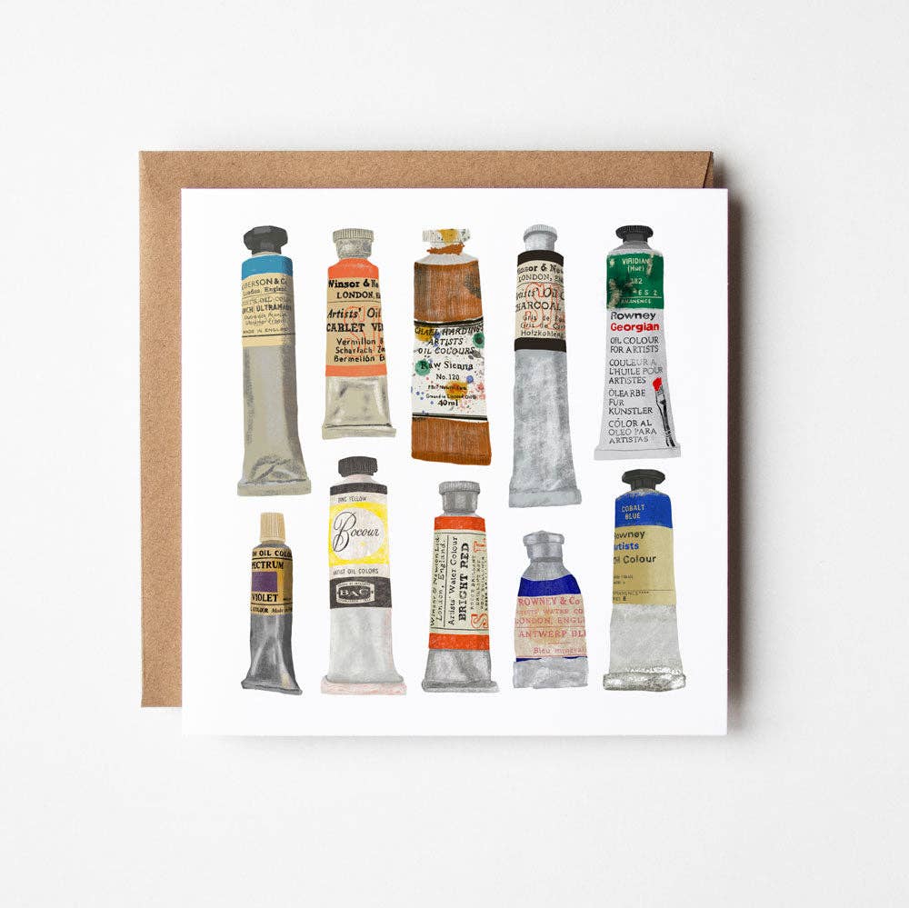 Design Smith - Painter's Palette - blank greetings card