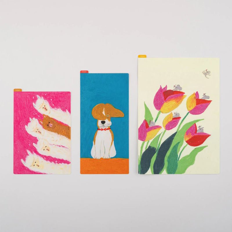 2024 Hobonichi A5 Pencil Board - Keiko Shibata: Swaying Tulips - Paper Plus Cloth