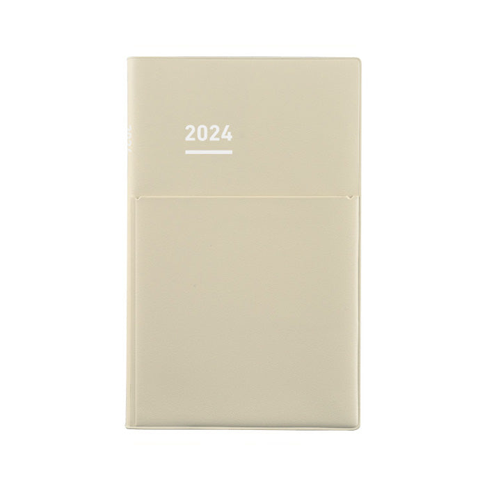 PRE ORDER: 2024 Kokuyo Jibun Techo Biz Diary - A5 Slim - Beige