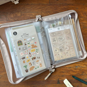 Kept Oshikatsu Multi-Storage A5 Binder - Sand Beige