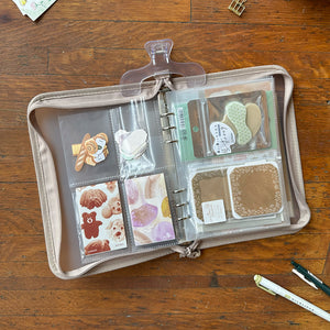 Kept Oshikatsu Multi-Storage A5 Binder - Sand Beige