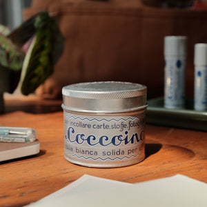 Coccoina All Natural Glue Tin - Silver Tin