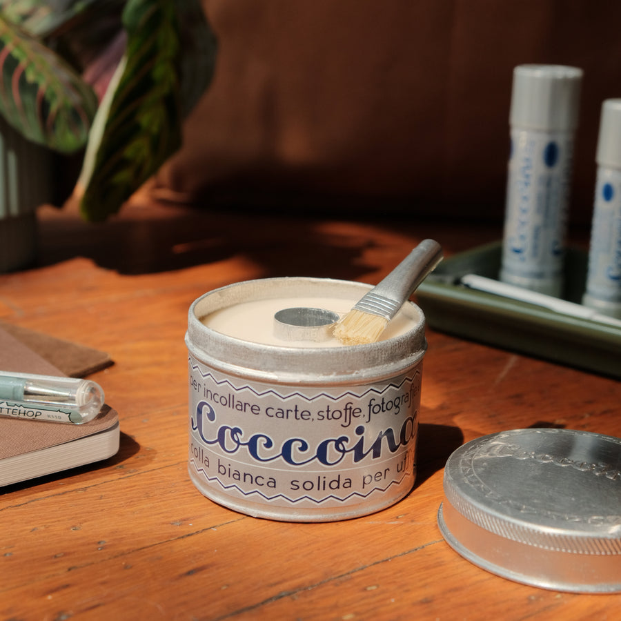 Coccoina All Natural Glue Tin - Silver Tin