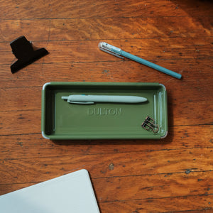 Dulton Metal Pen Tray - Olive