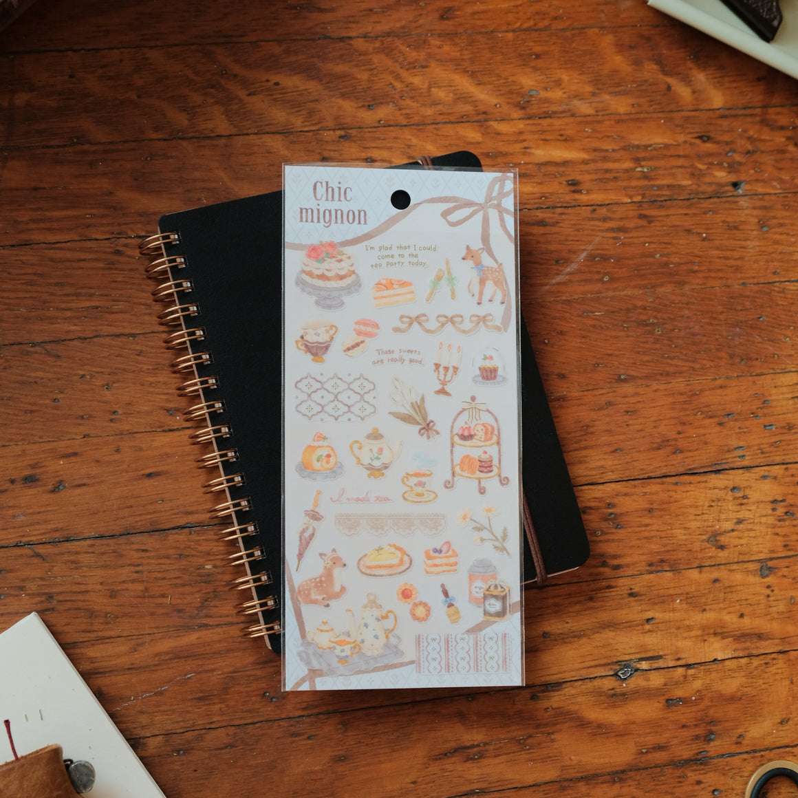 Mind Wave Chic Mignon Sticker Sheet - Tea Party 82530