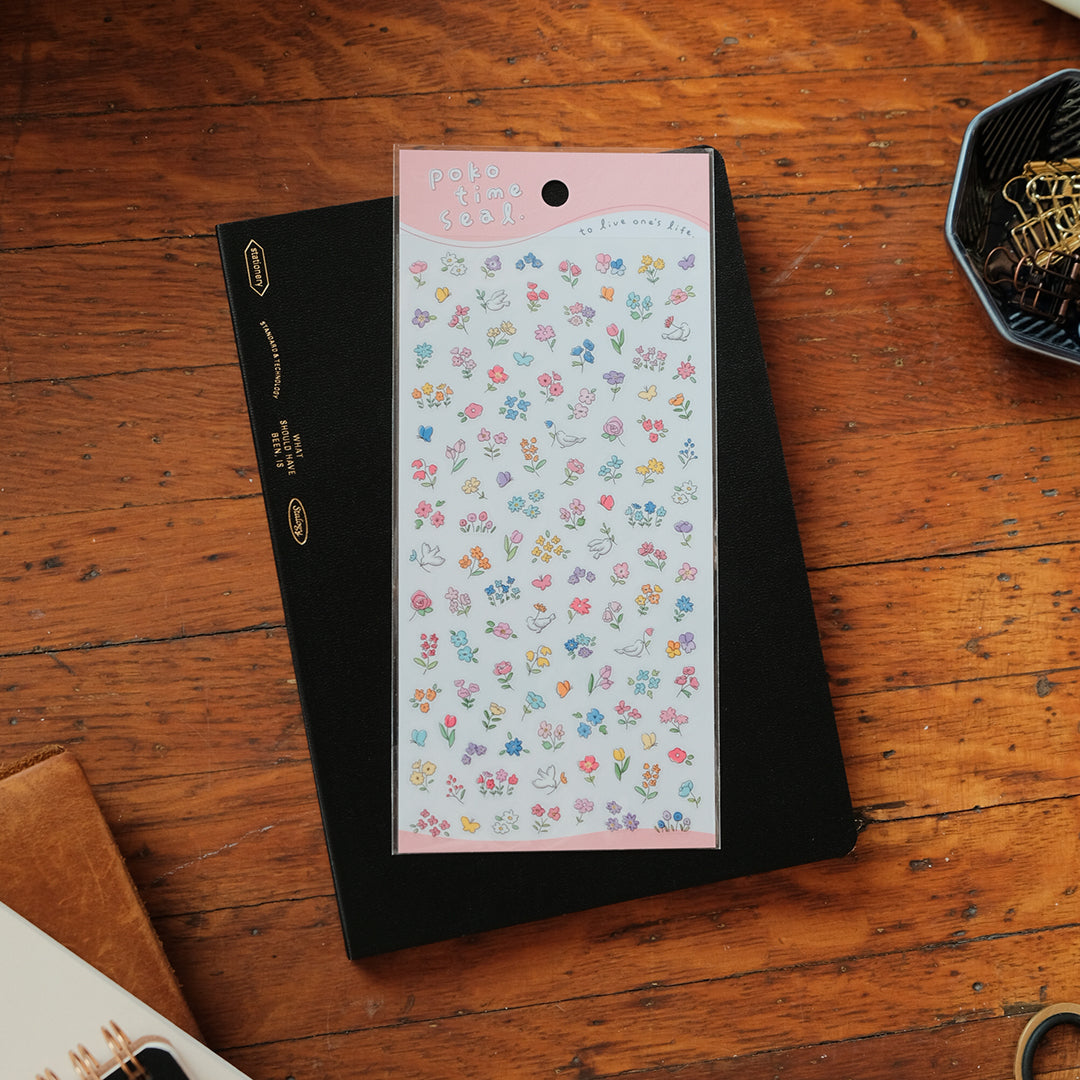 Mind Wave Poko Time Sticker Sheet - Flowers 82429