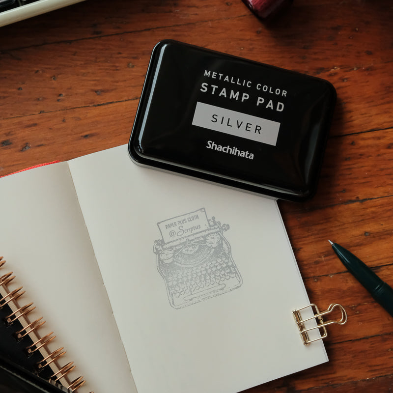 Shachihata Metallic Ink Pad - Silver