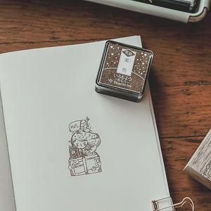Shachihata Iromoyo Shine MINI Ink Pad - Chesnut - HAC-S1G-BR
