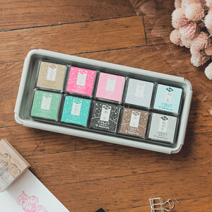 Shachihata Iromoyo Shine MINI Ink Pad - Pink - HAC-S1G-LP