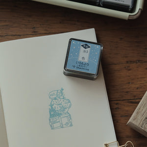 Shachihata Iromoyo Shine MINI Ink Pad - Light Blue - HAC-S1G-PB
