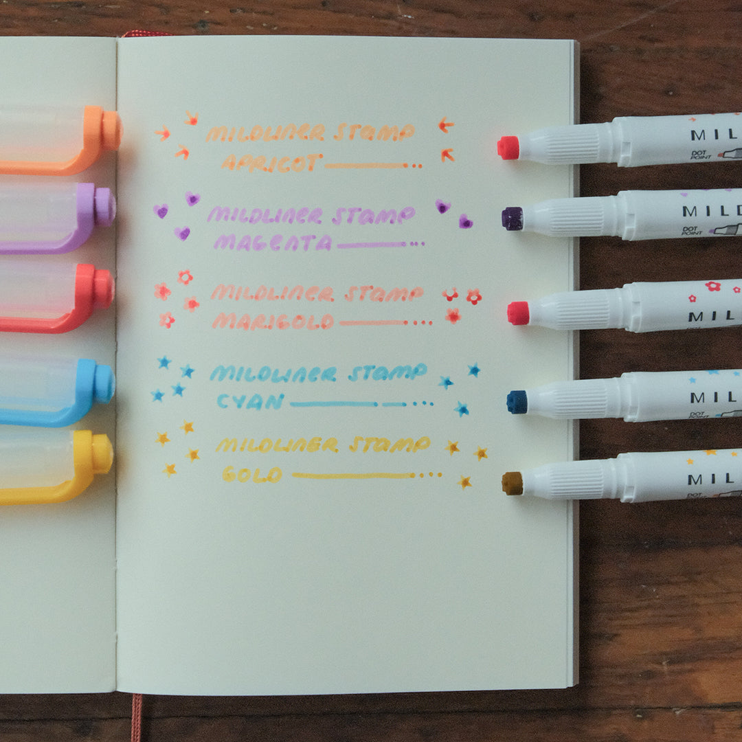 Zebra Mildliner Dual-Tip Stamp Markers