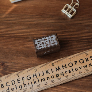 Pion Rubber Stamp - Plaid