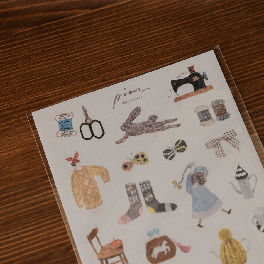 Pion Sticker Sheet - Fabric