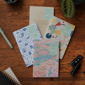 Midori Yuru Log B6 Notebook - Free Diary Monthly