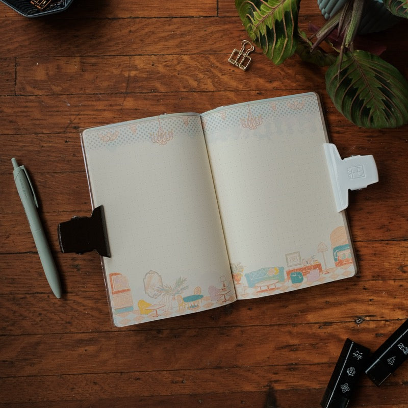 Midori Yuru Log B6 Notebook - Travel & Hotel