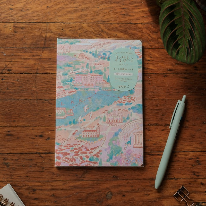 Midori Yuru Log B6 Notebook - Travel & Hotel