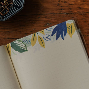 Midori Yuru Log B6 Notebook - Motif Textile